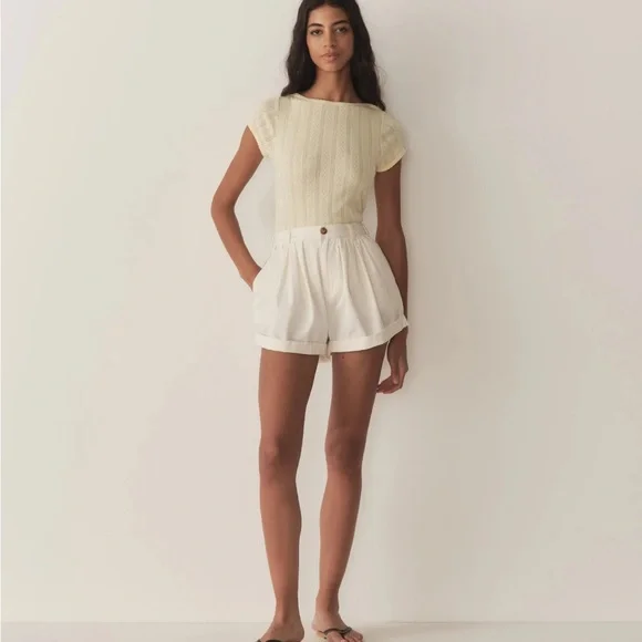 Doen PAULINE TEE
IN CREME CITRON QUELLE JOLIE POINTELLE - Picture 1 of 4